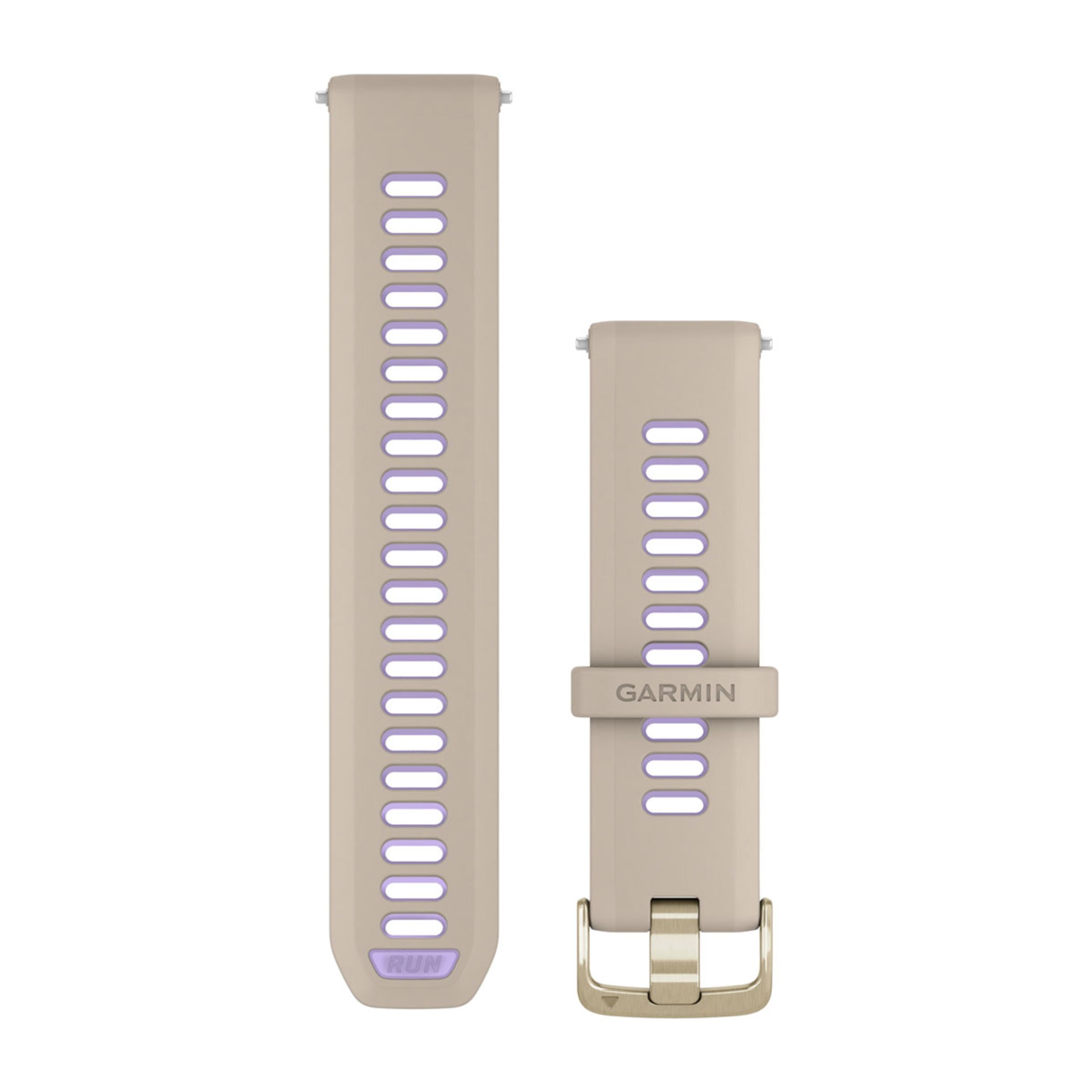 Forerunner Watch Bands (22 Mm) - French Gray/Translucent Indigo With Soft Gold Hardware