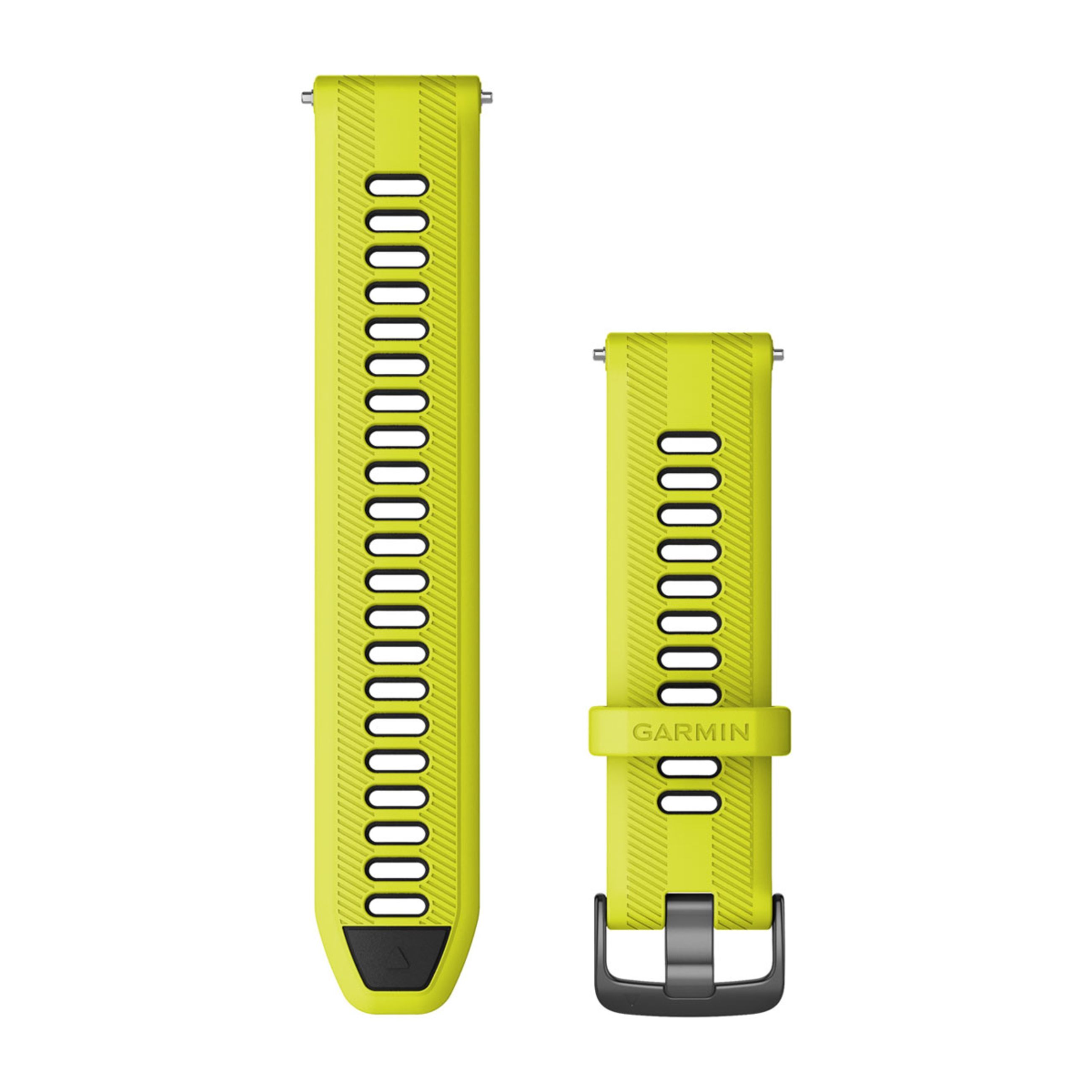 Forerunner Watch Bands (22 Mm) - Amp Yellow/Black With Slate Hardware