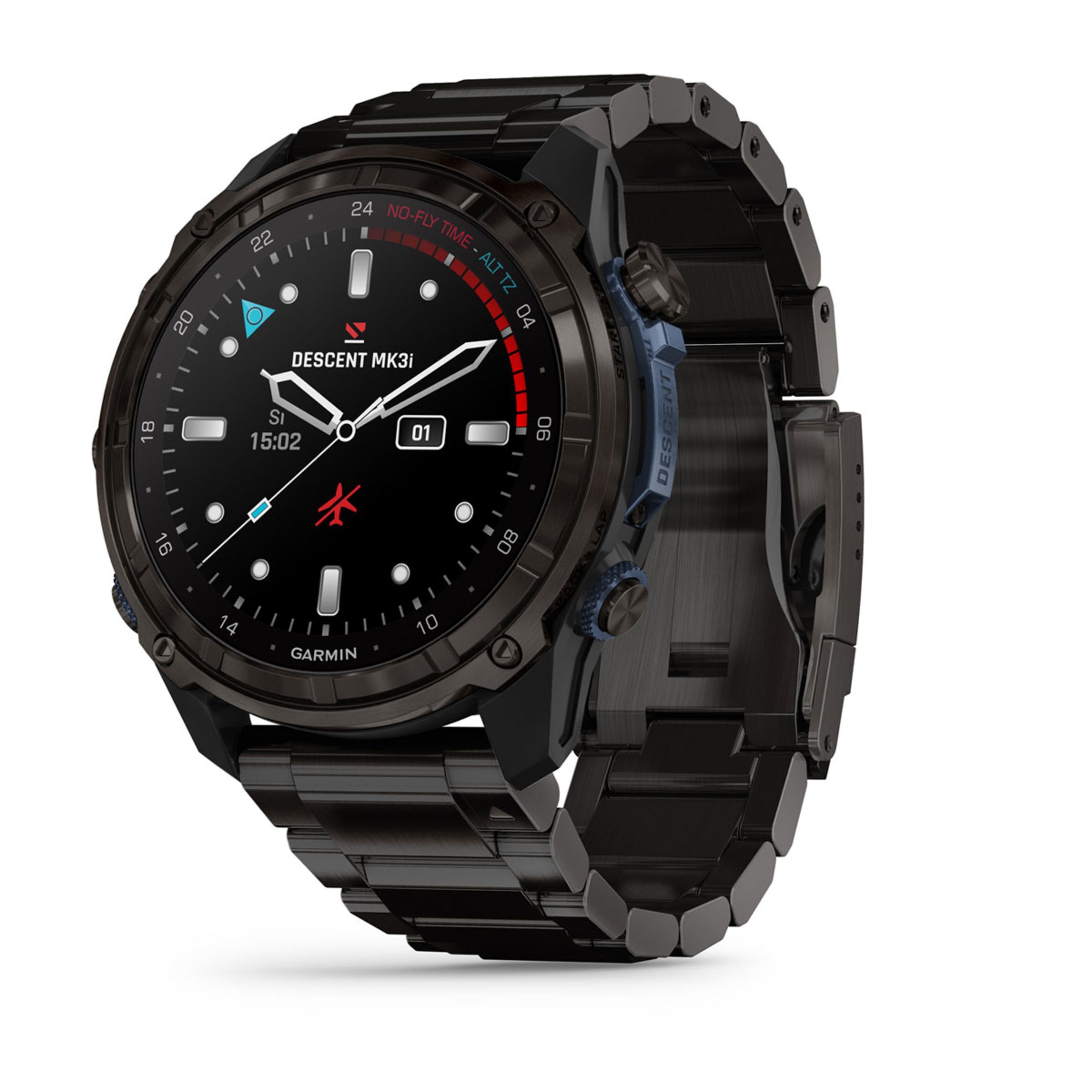Descent Mk3 – 43 Mm - Carbon Gray Dlc Titanium With Dlc Titanium Band