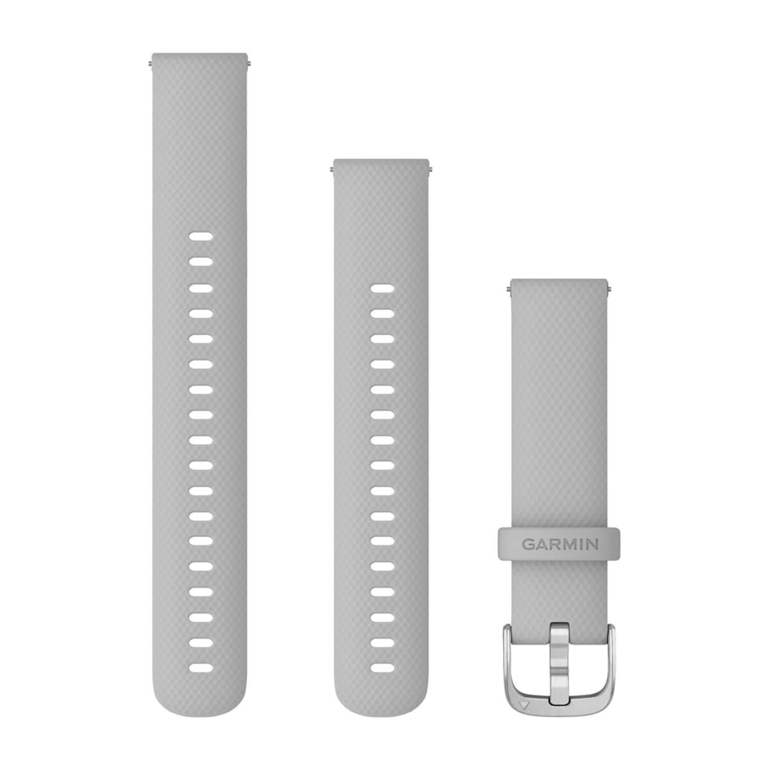 Quick Release Bands (18 Mm) - Mist Gray With Silver Hardware