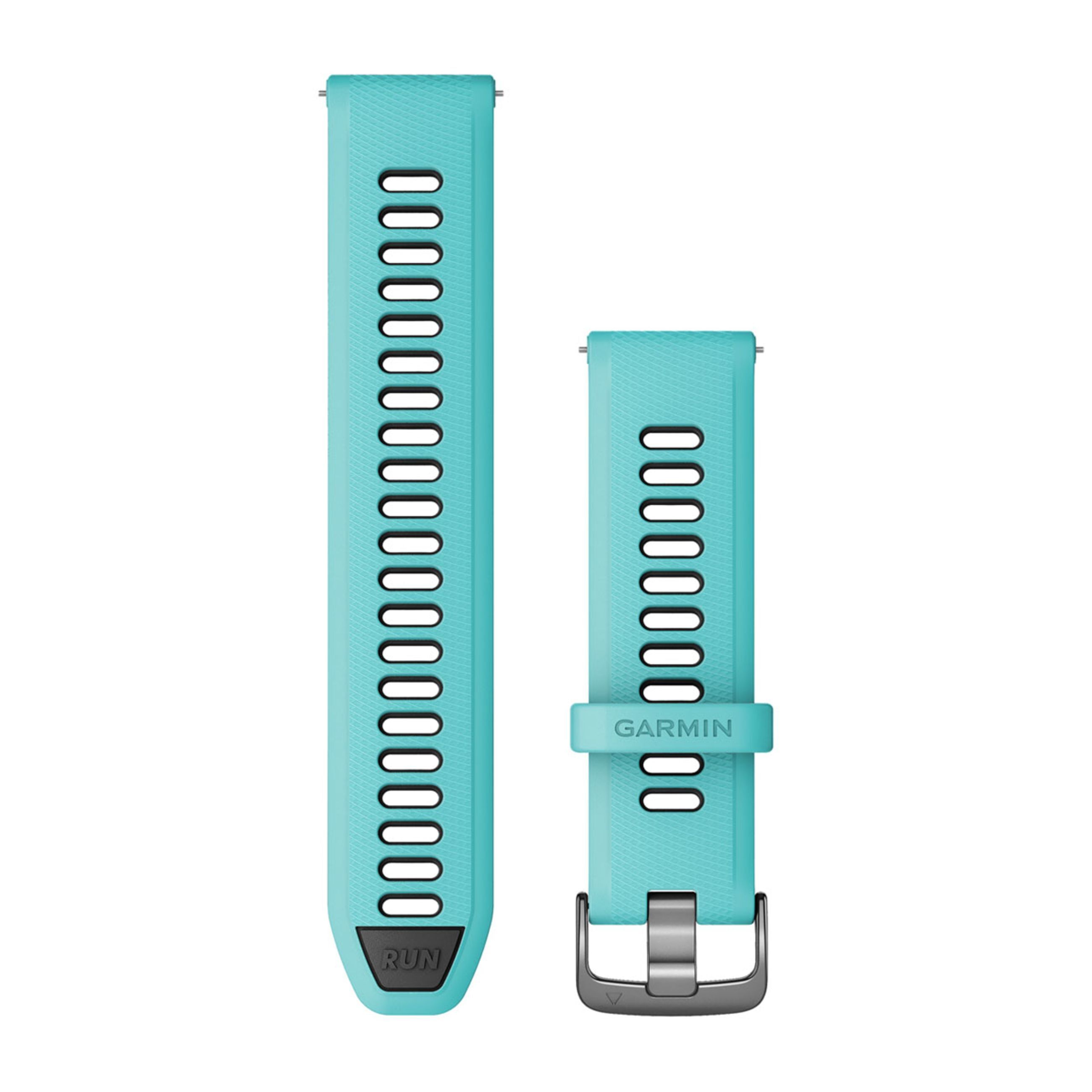 Quick Release Bands (22 Mm) - Aqua/Black With Slate Hardware