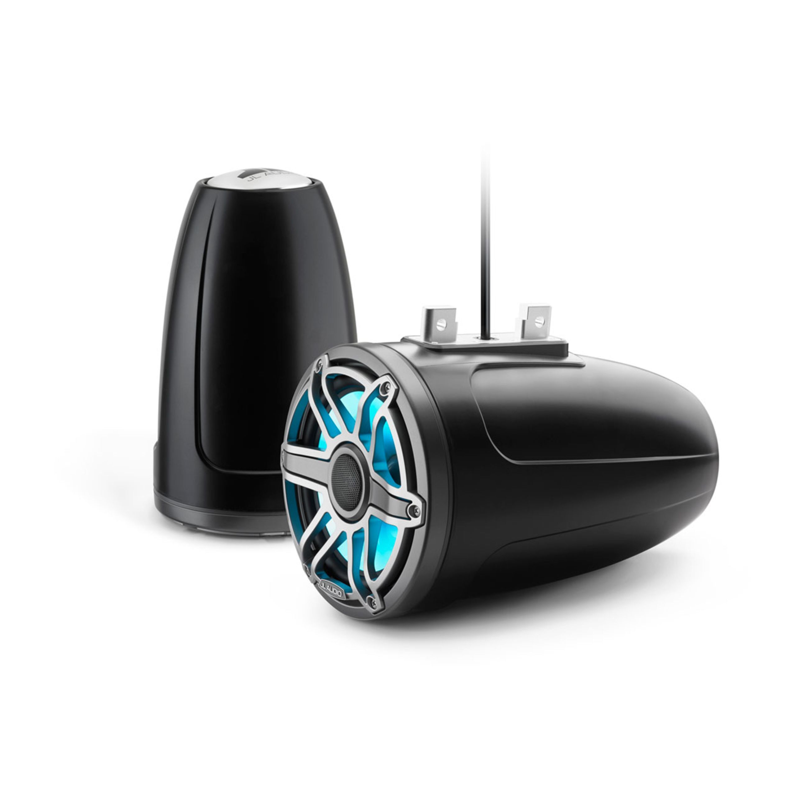 Jl Audio M6 Marine Speakers - 7.7" With Led And Titanium Sport Grille (M6-770Etxv3-Sb-S-Gmti-I)