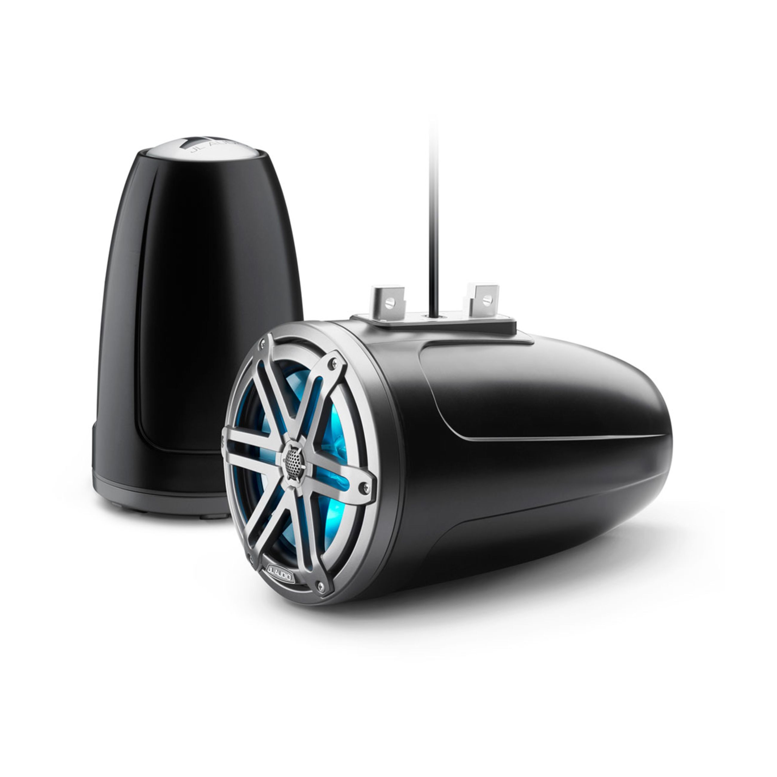 Jl Audio M3 Enclosed Tower Speakers - 7.7" With Led And Gray Sport Grille (M3-770Etxv3-Sb-S-Gm-I)