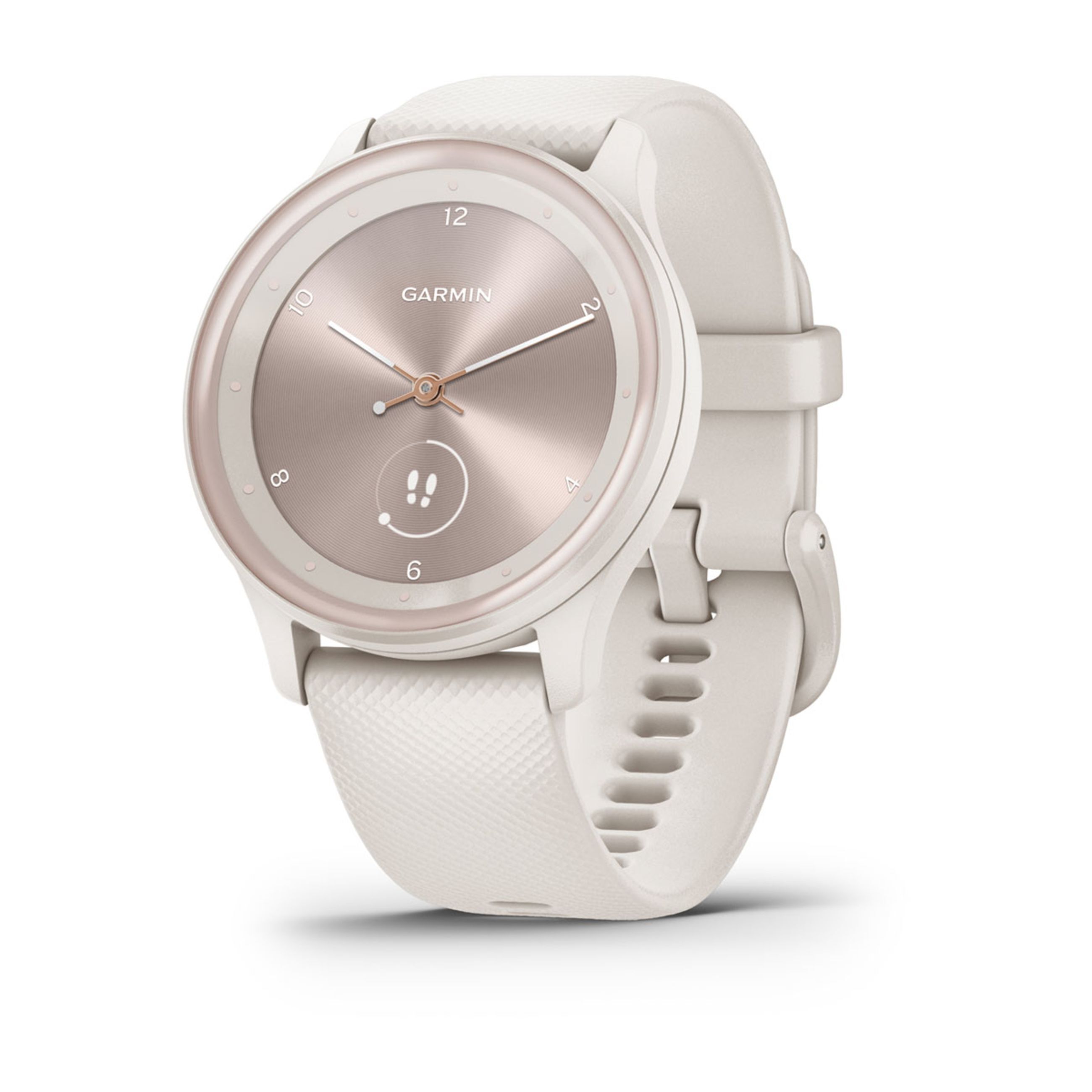 VíVomove Trend - Ivory Case And Silicone Band With Peach Gold Accents