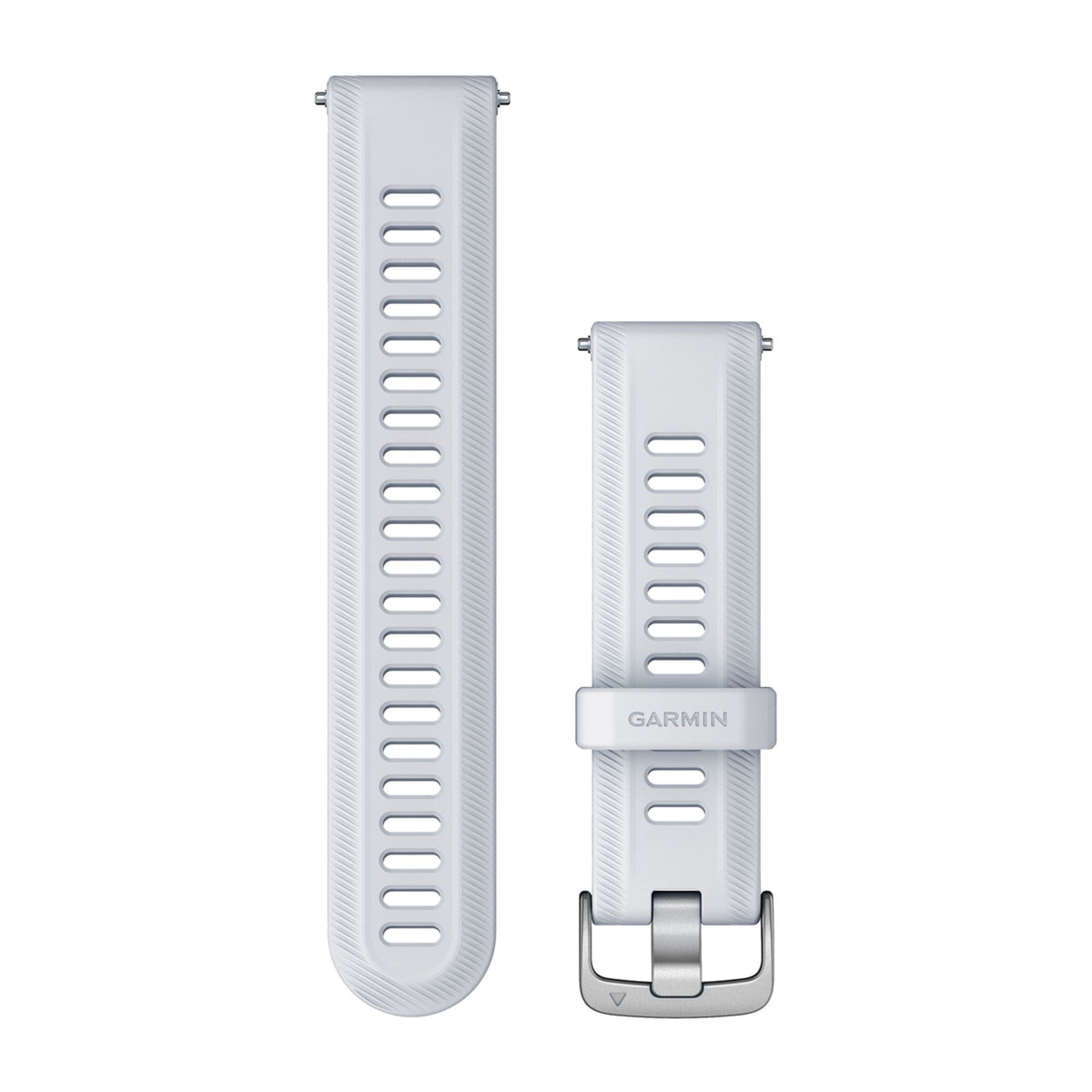 Forerunner Watch Bands (22 Mm) - Whitestone With Silver Hardware
