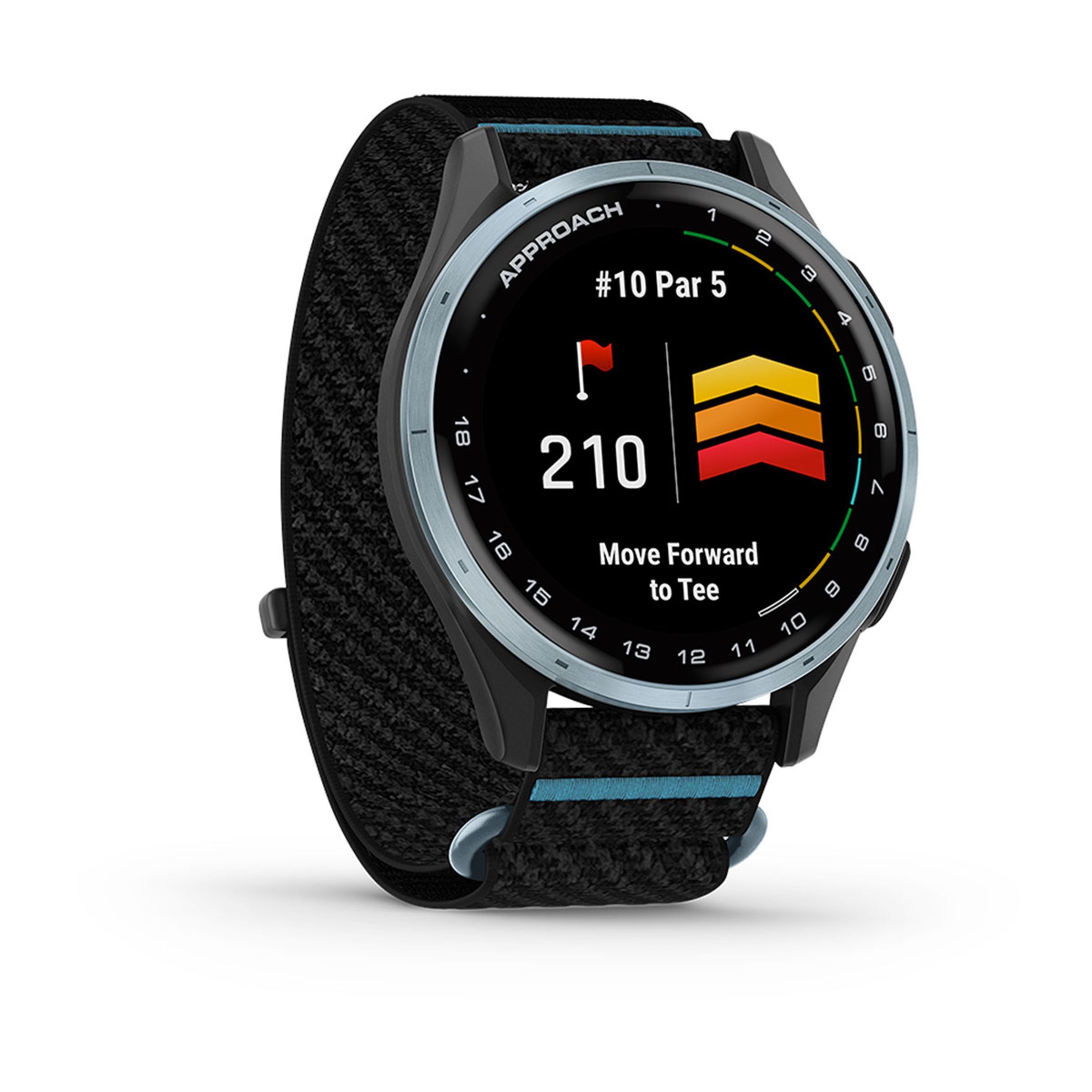 Approach J1 - Cloud Blue Aluminum Bezel With Black/Azure Comfortfit Fabric Band - Image 3