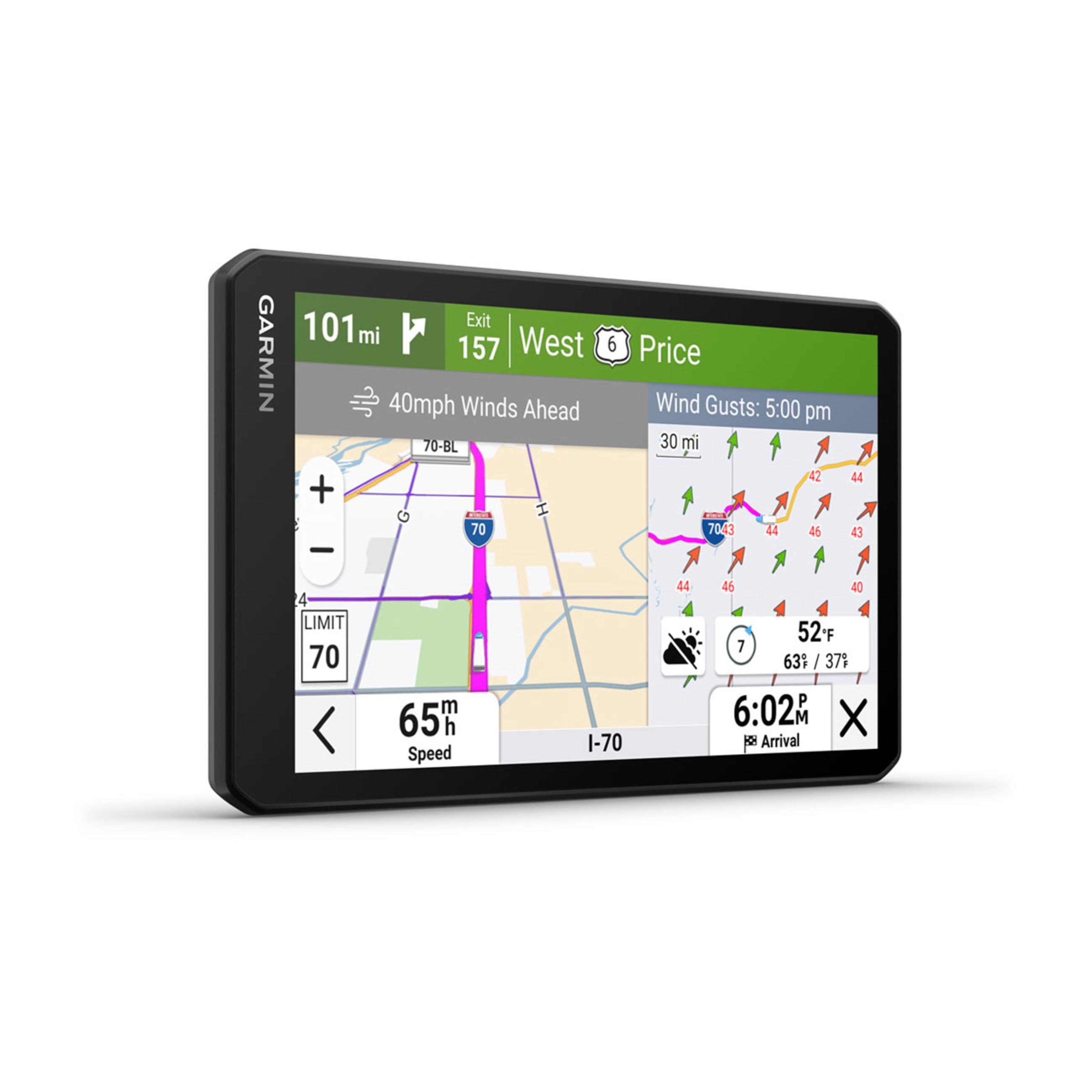 DēZl Otr720 - 7" Gps Truck Navigator With Built-In Dash Cam And DēZl Headset 210 - Image 4
