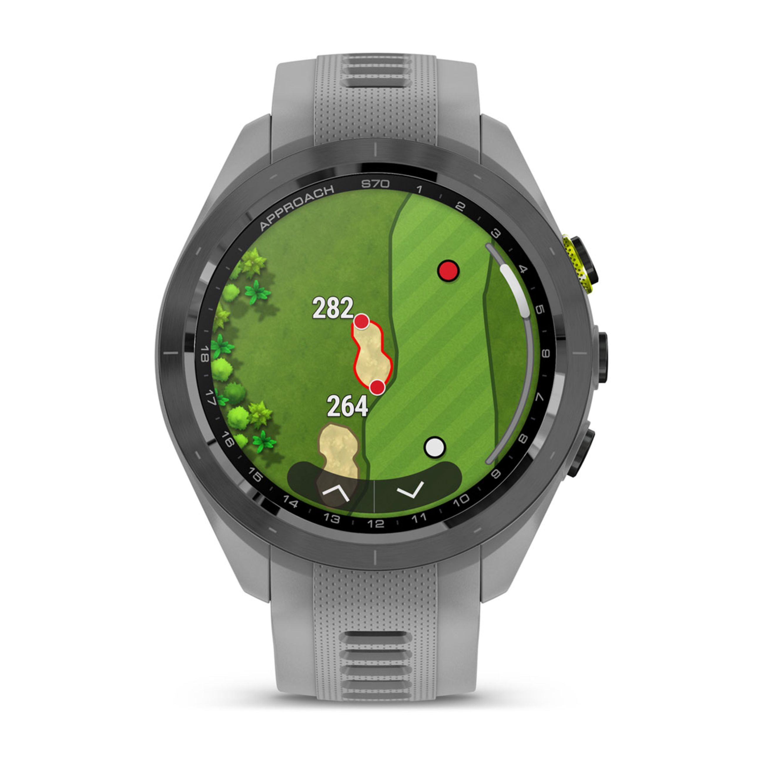 Approach S70 - 47 Mm - Black/Amp Yellow Ceramic Bezel With Powder Gray Silicone Band - Image 4