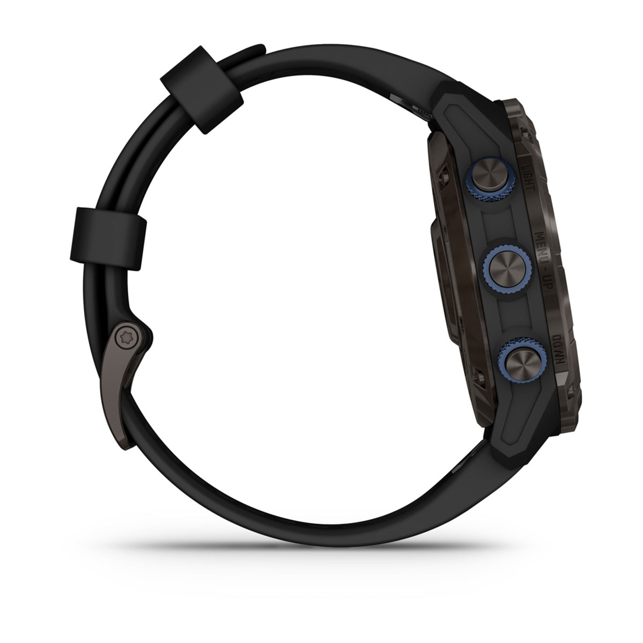 Descent Mk3 – 43 Mm - Carbon Gray Dlc Titanium With Black Silicone Band - Image 5