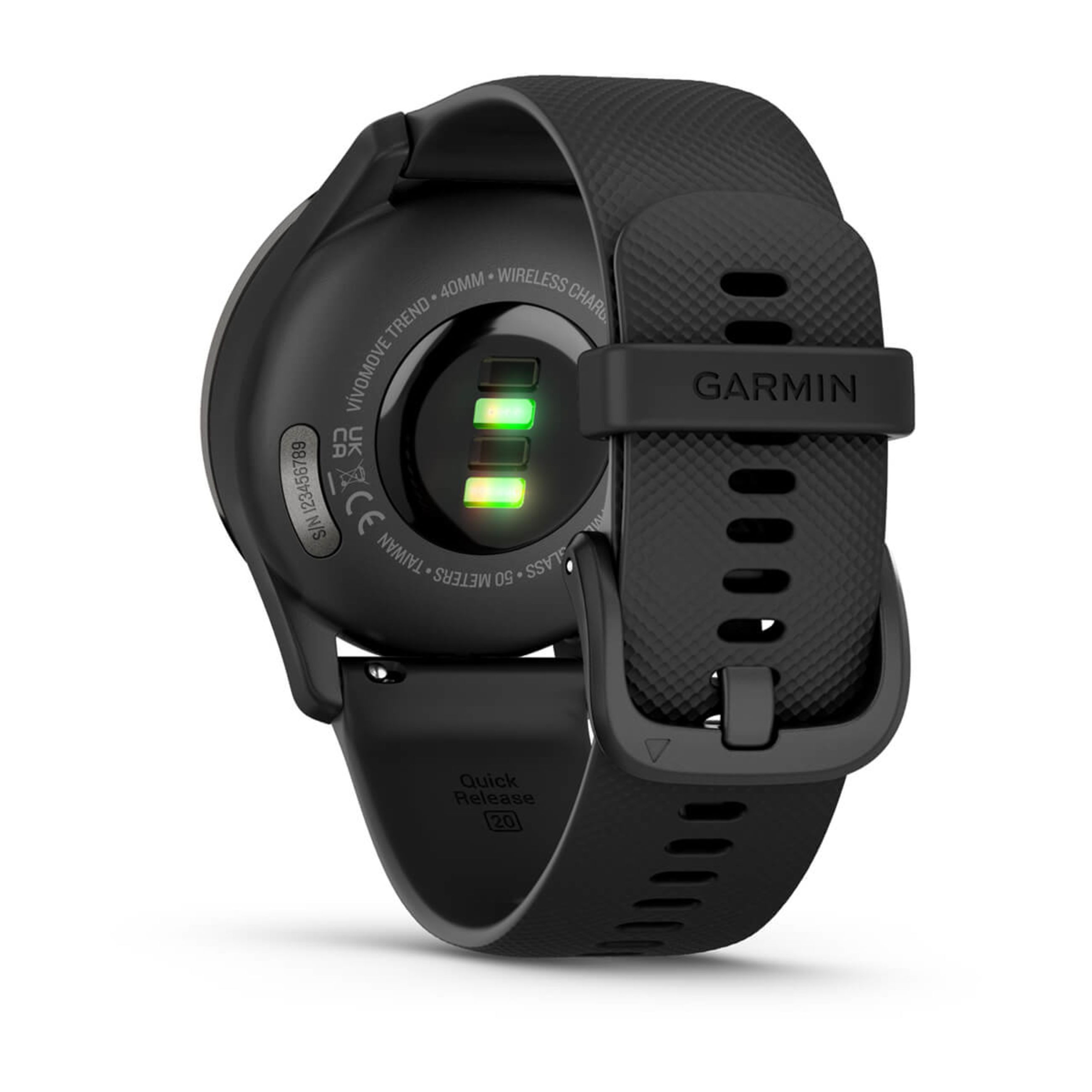 VíVomove Trend - Slate Stainless Steel Bezel With Black Case And Silicone Band - Image 6