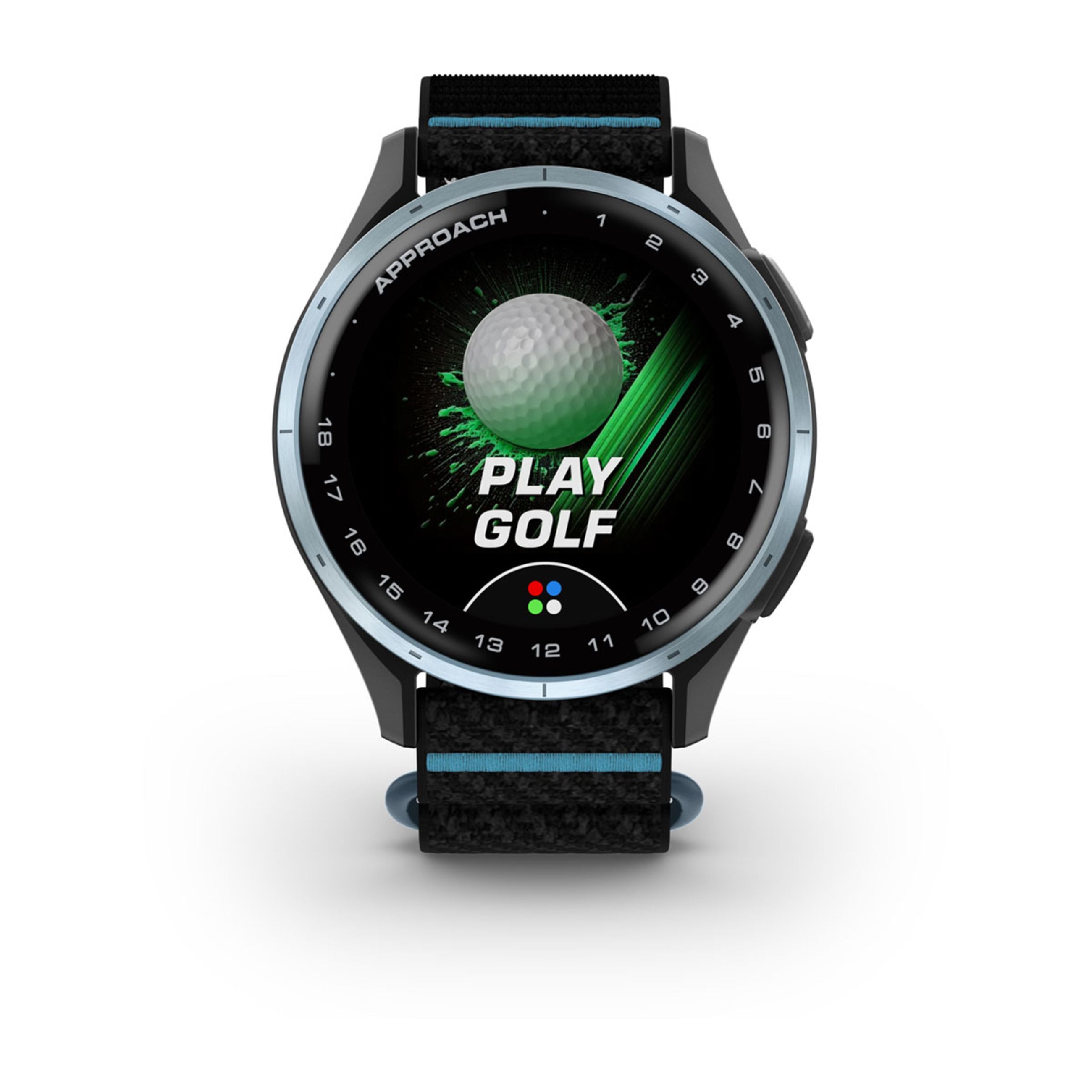 Approach J1 - Cloud Blue Aluminum Bezel With Black/Azure Comfortfit Fabric Band - Image 6