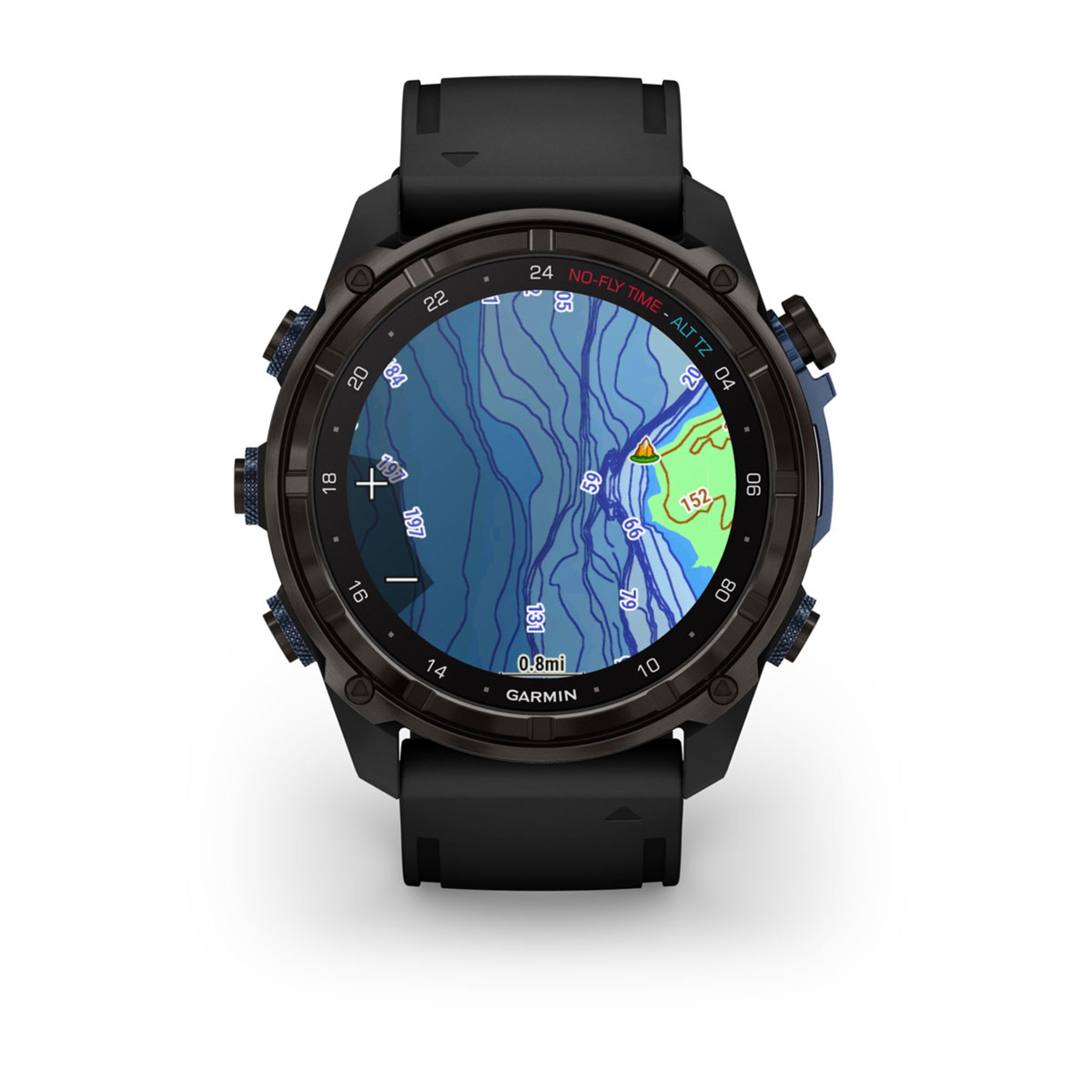 Descent Mk3 – 43 Mm - Carbon Gray Dlc Titanium With Black Silicone Band - Image 6