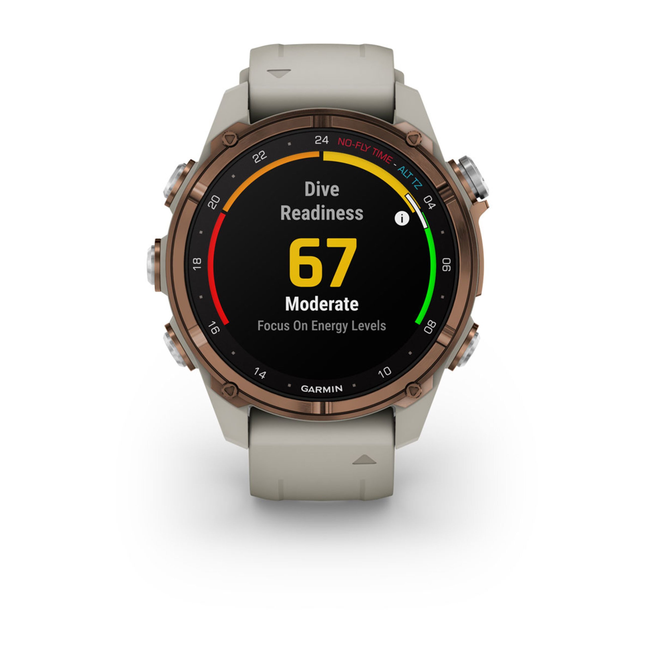 Descent Mk3 – 43 Mm - Bronze Pvd Titanium With French Gray Silicone Band - Image 7