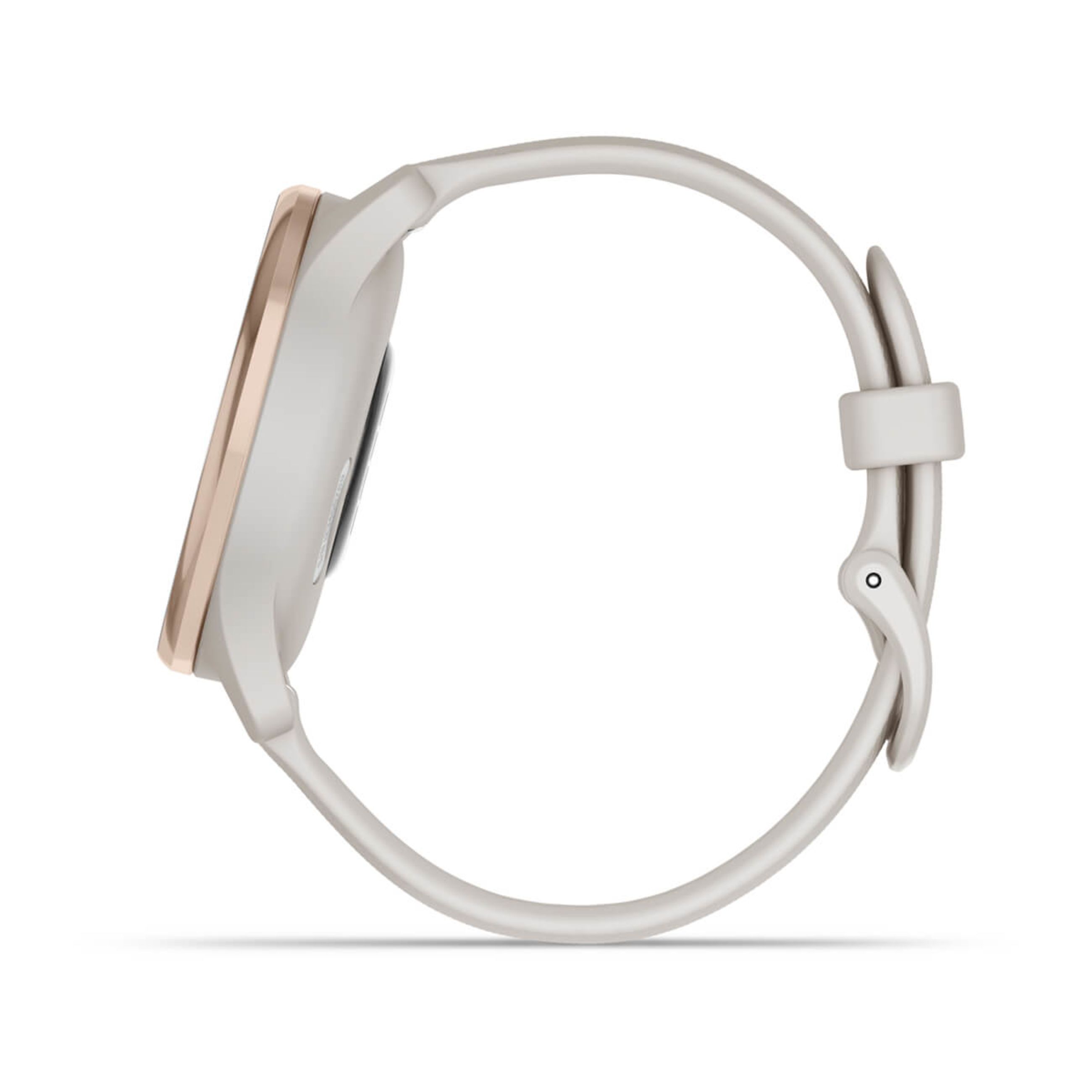 VíVomove Trend - Peach Gold Stainless Steel Bezel With Ivory Case And Silicone Band - Image 8