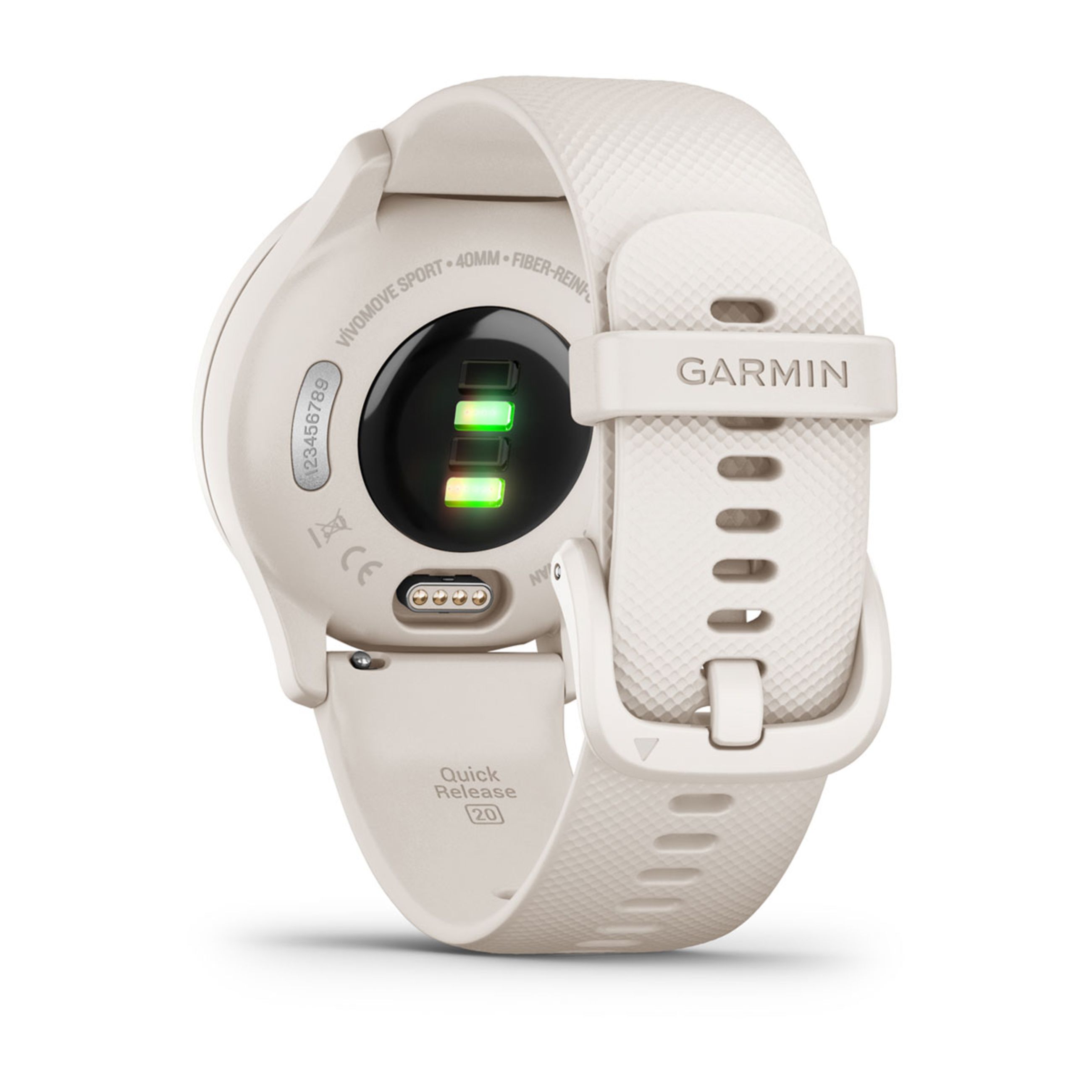 VíVomove Trend - Ivory Case And Silicone Band With Peach Gold Accents - Image 6