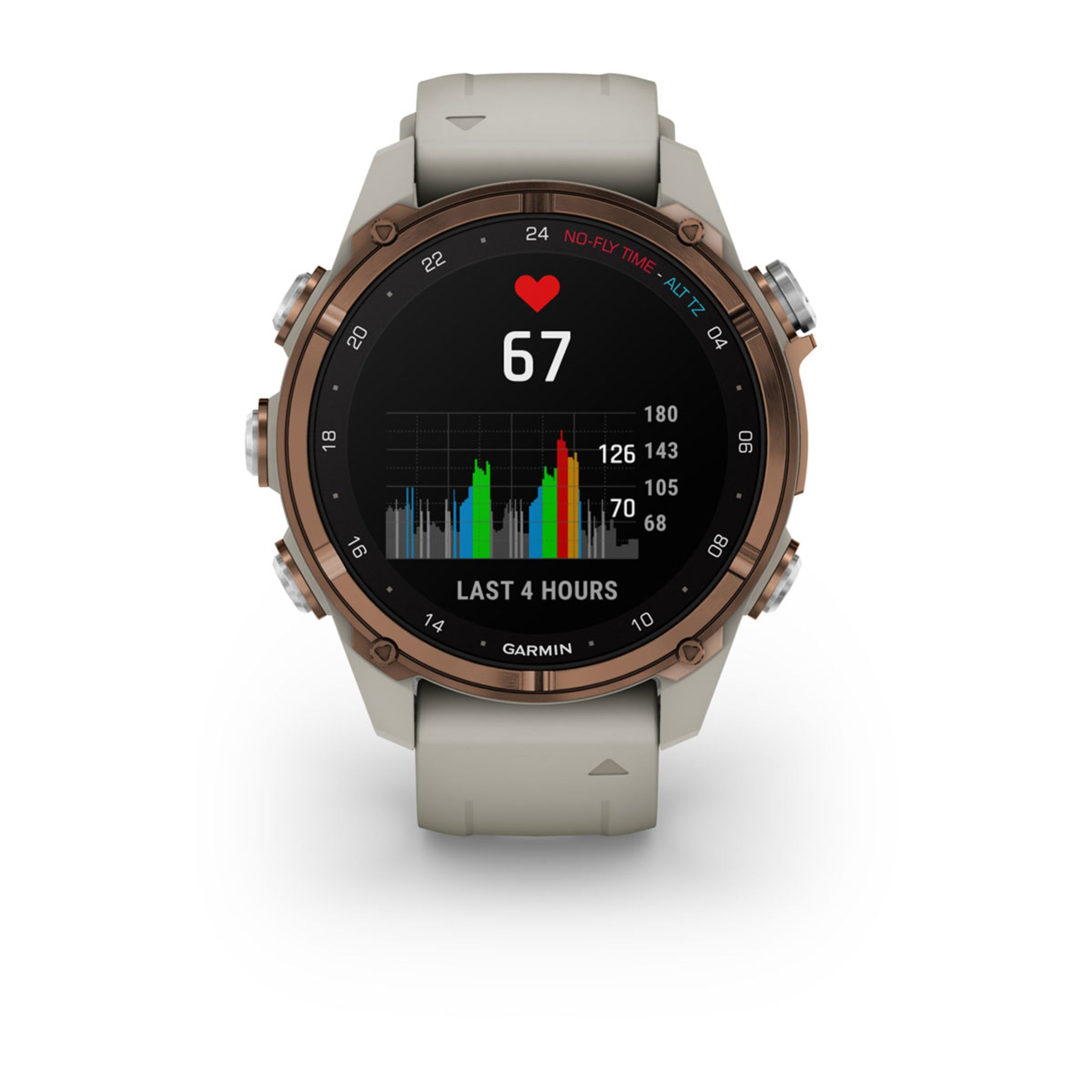 Descent Mk3 – 43 Mm - Bronze Pvd Titanium With French Gray Silicone Band - Image 10
