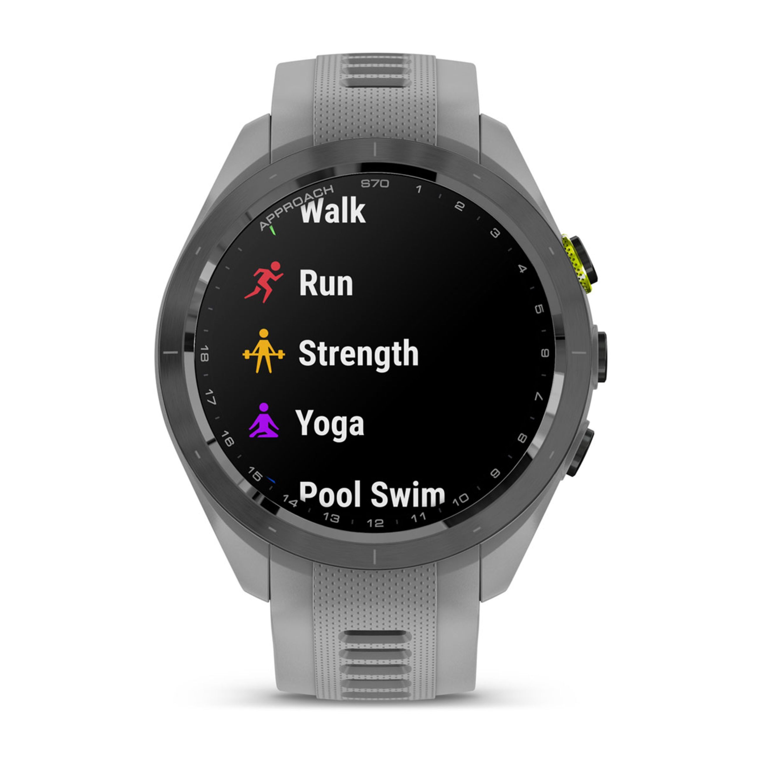 Approach S70 - 47 Mm - Black/Amp Yellow Ceramic Bezel With Powder Gray Silicone Band - Image 10