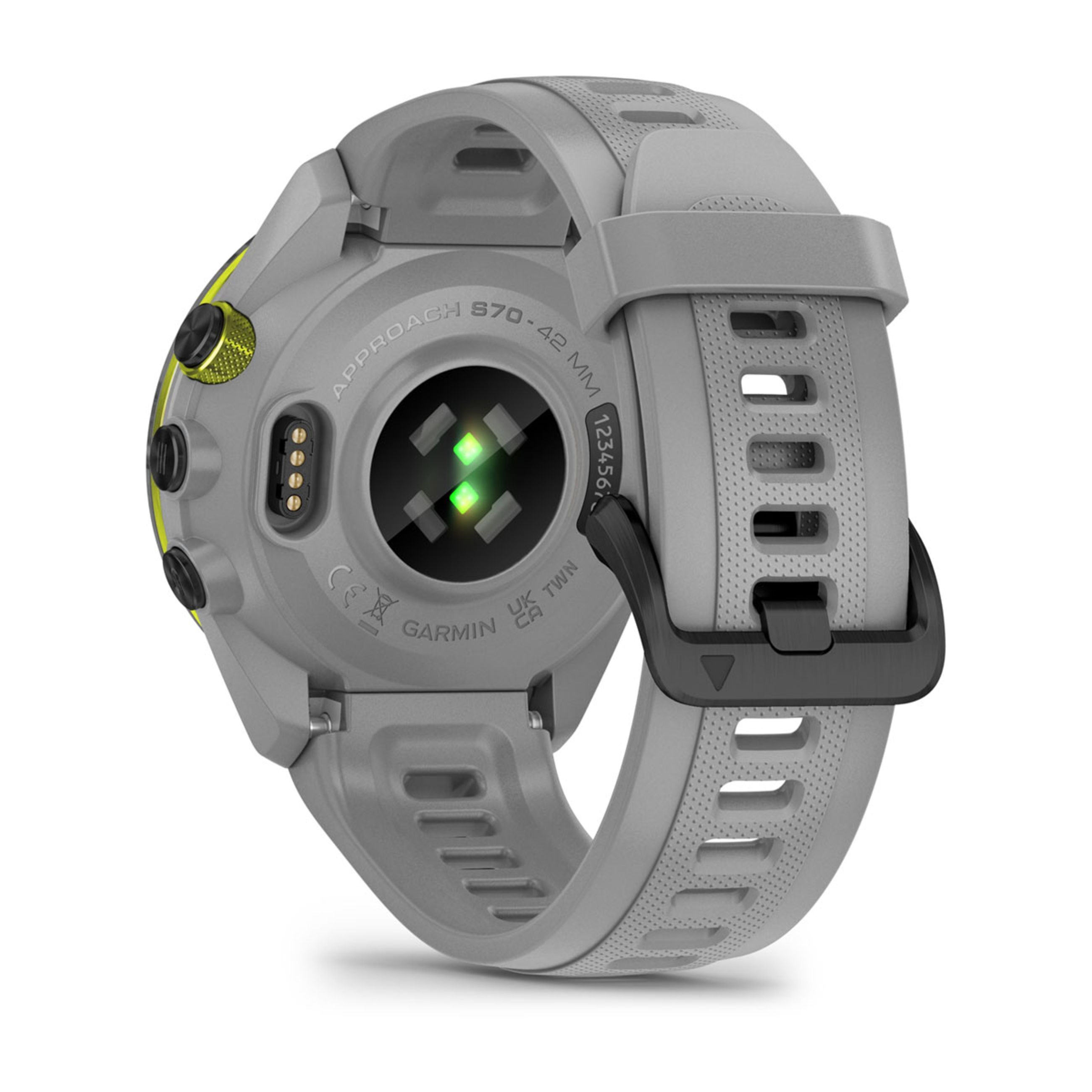 Approach S70 - 47 Mm - Black/Amp Yellow Ceramic Bezel With Powder Gray Silicone Band - Image 12