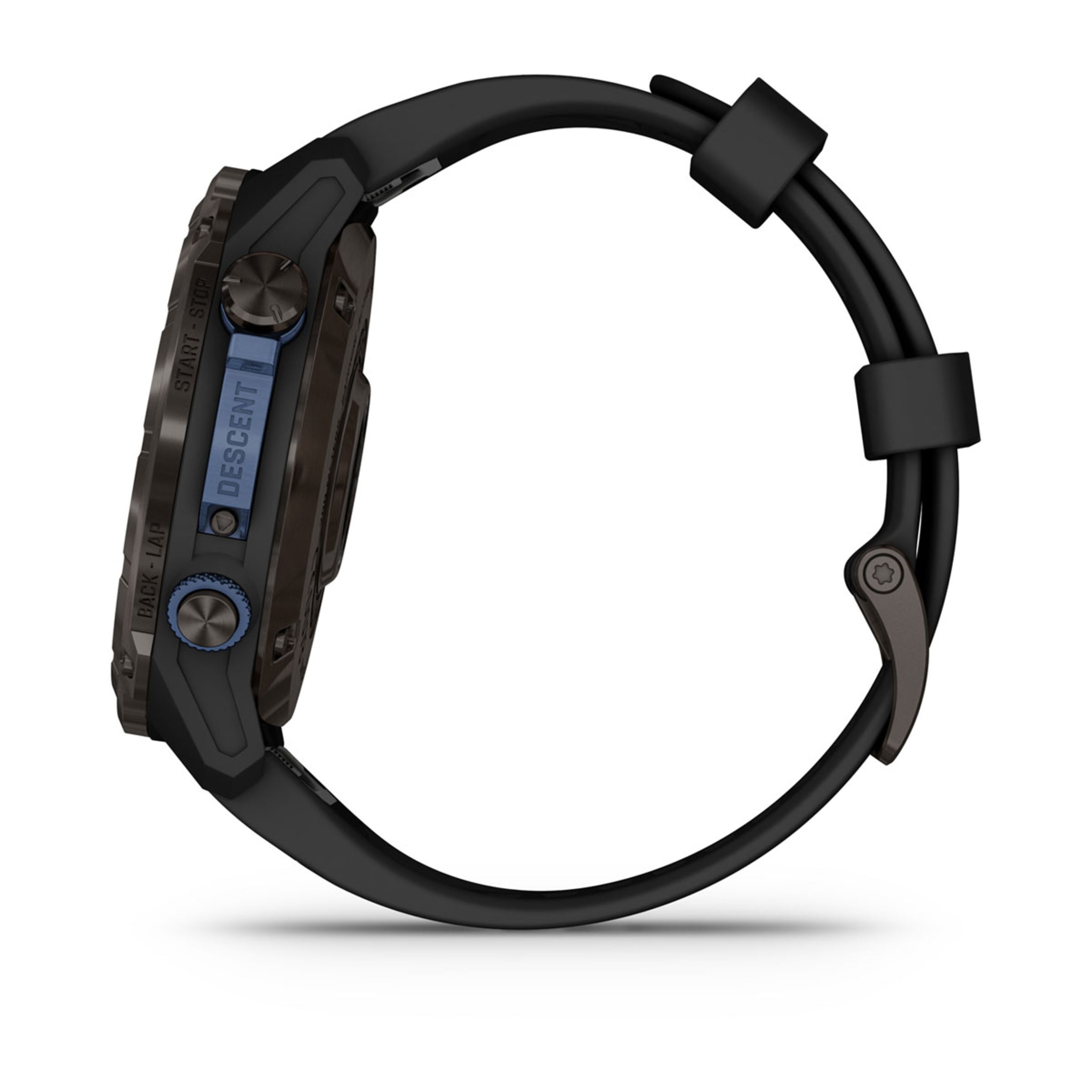 Descent Mk3 – 43 Mm - Carbon Gray Dlc Titanium With Black Silicone Band And Descent T2 Transceiver - Image 13