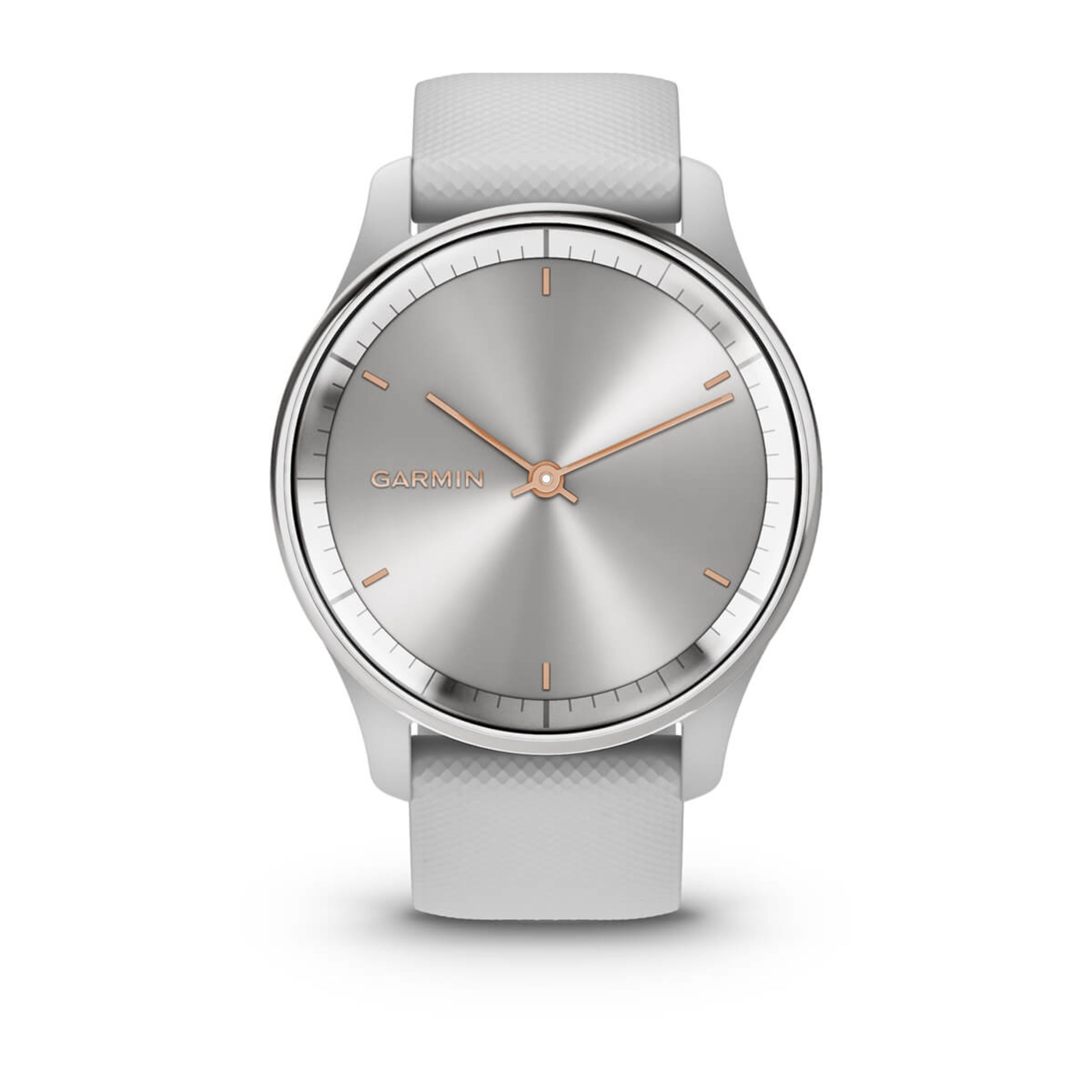 VíVomove Trend - Silver Stainless Steel Bezel With Mist Gray Case And Silicone Band - Image 2